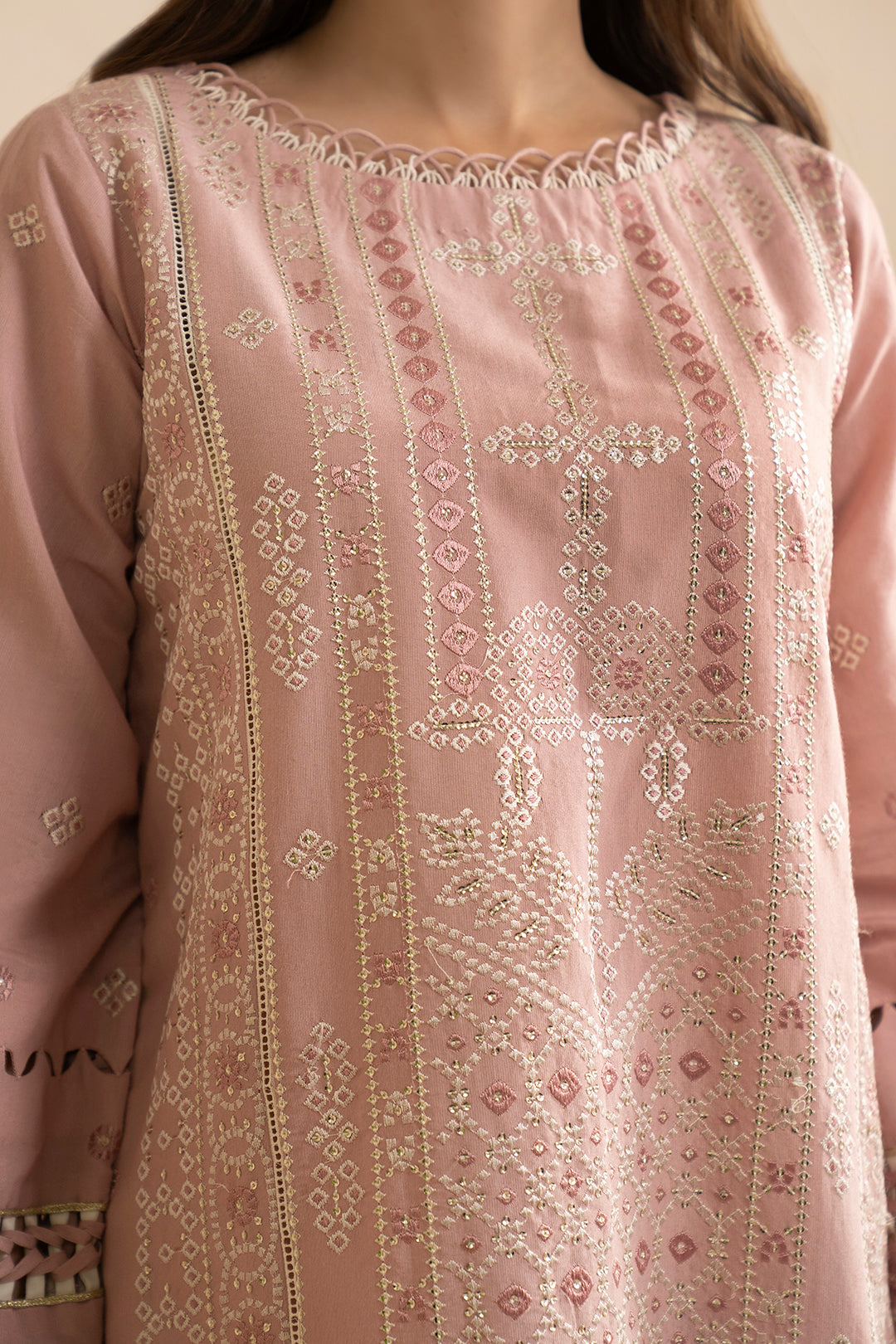 Embroidered Shirt Shalwar Dupatta - 0361