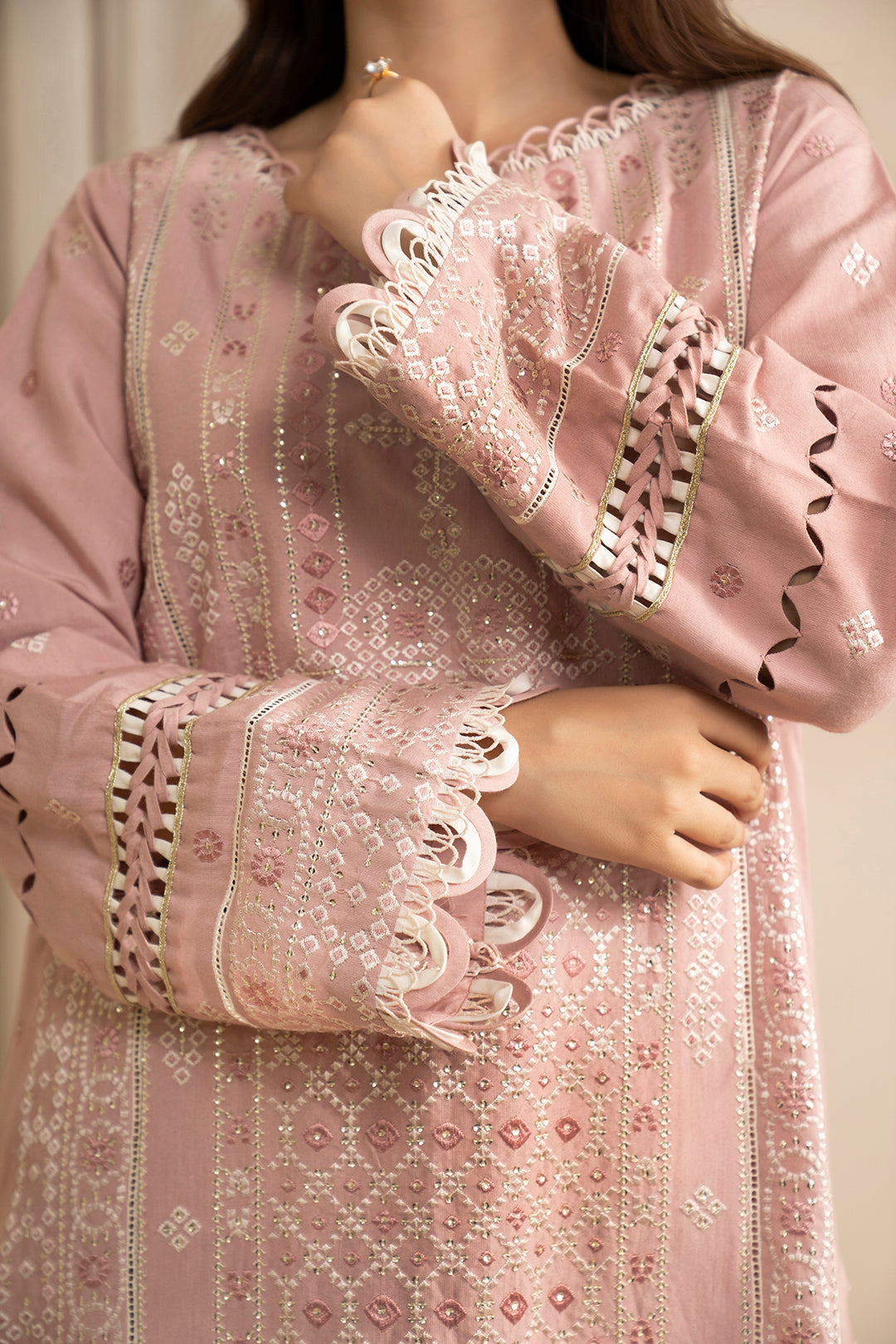 Embroidered Shirt Shalwar Dupatta - 0361