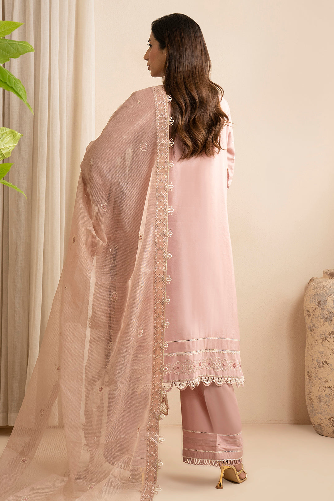 Embroidered Shirt Shalwar Dupatta - 0361