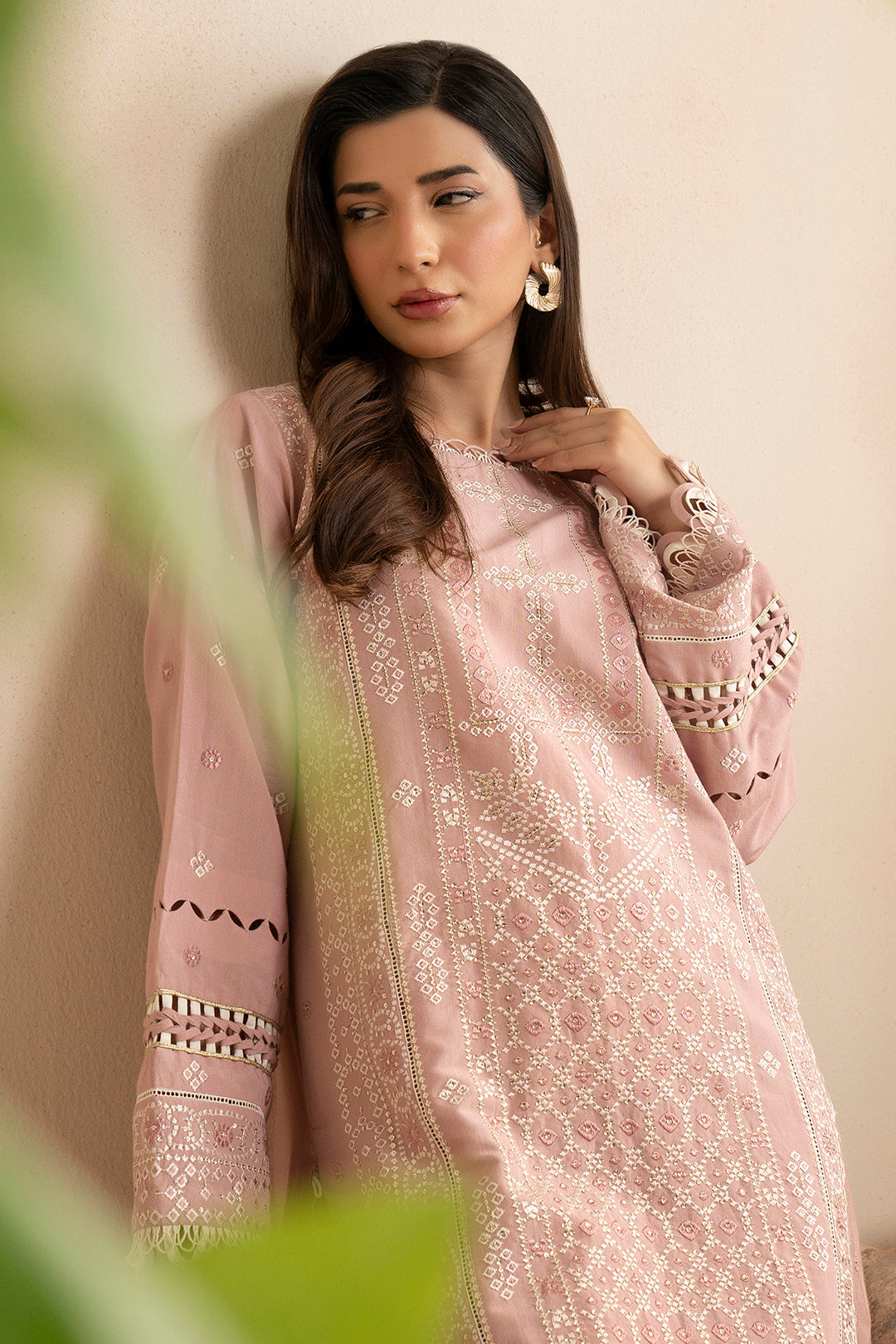 Embroidered Shirt Shalwar Dupatta - 0361