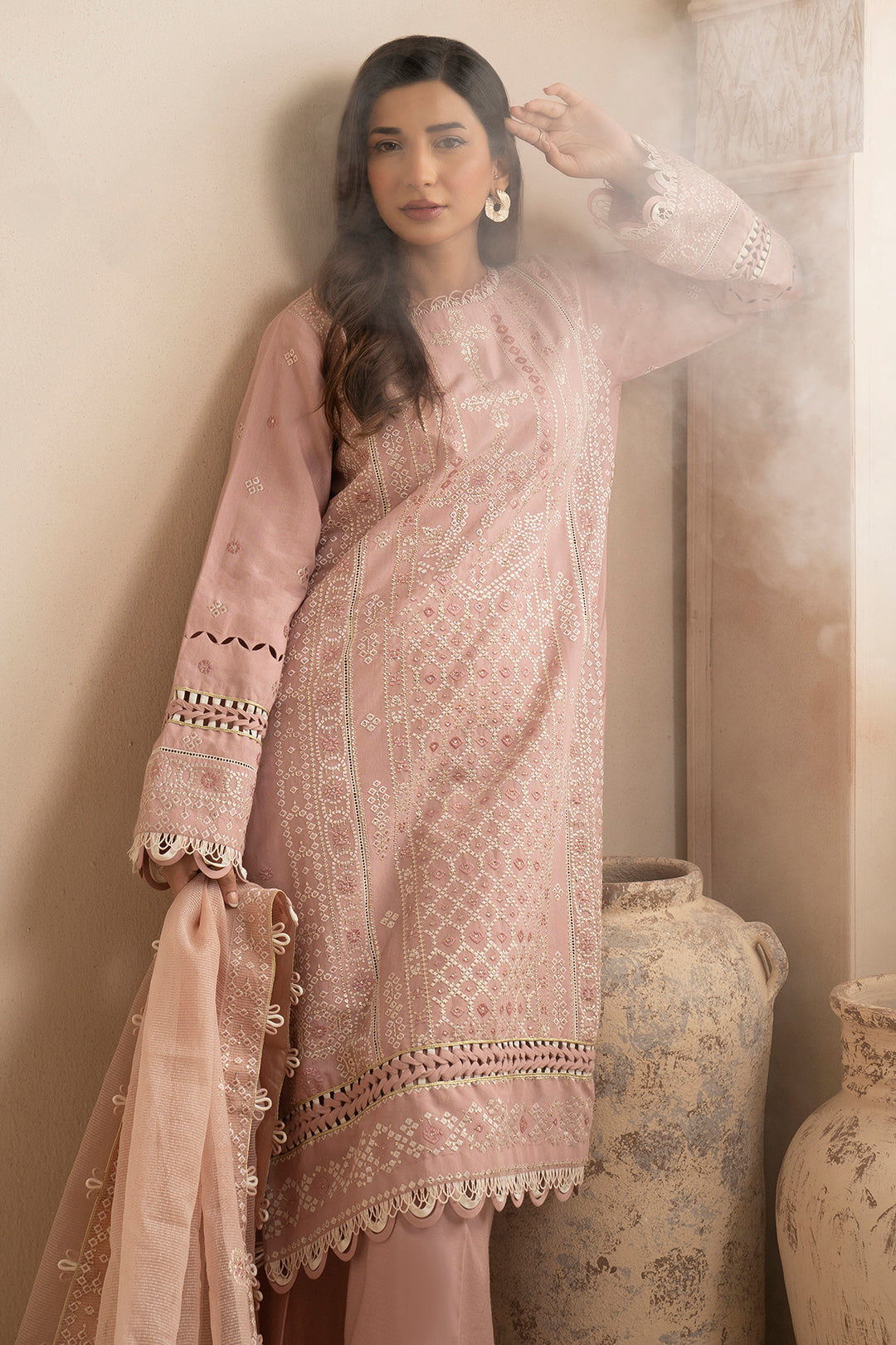 Embroidered Shirt Shalwar Dupatta - 0361