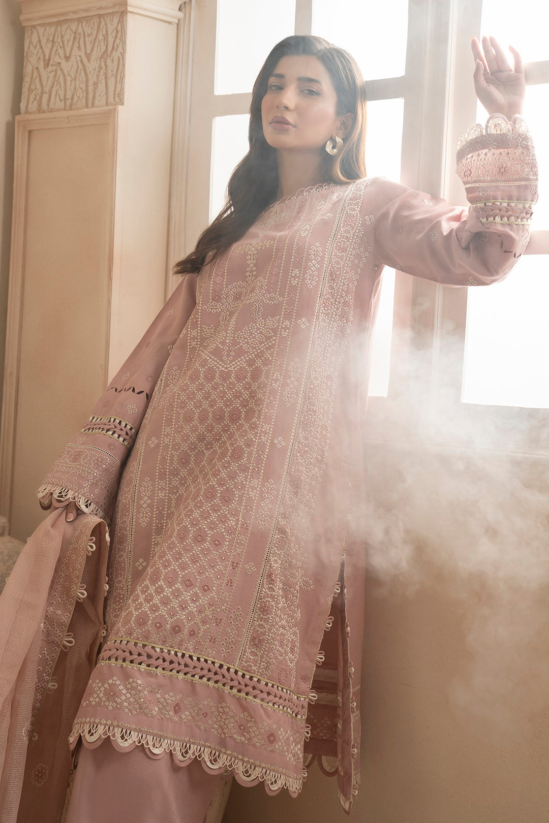 Embroidered Shirt Shalwar Dupatta - 0361