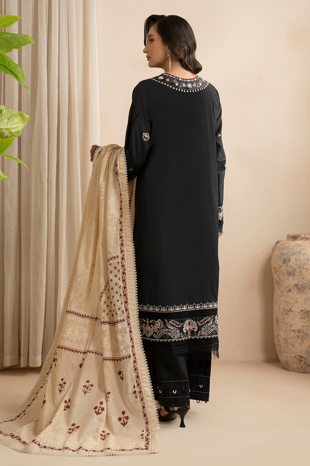 Embroidered Shirt Shalwar Dupatta - 0362