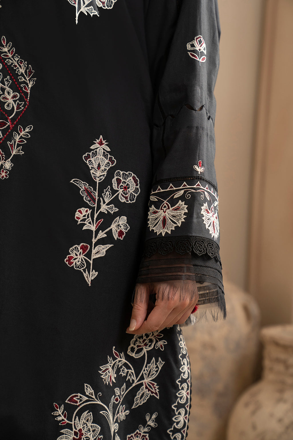 Embroidered Shirt Shalwar Dupatta - 0362