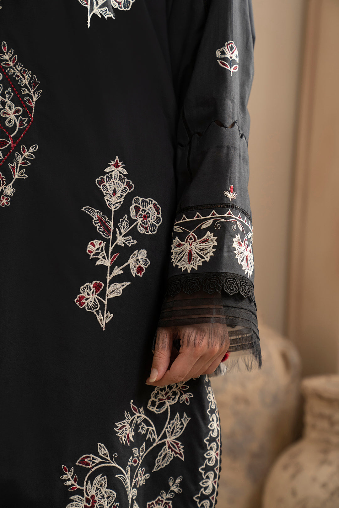 Embroidered Shirt Shalwar Dupatta - 0362