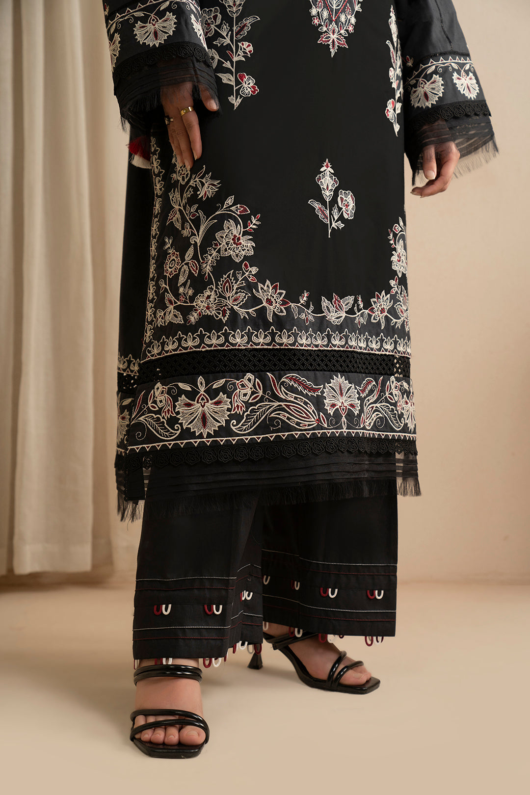 Embroidered Shirt Shalwar Dupatta - 0362