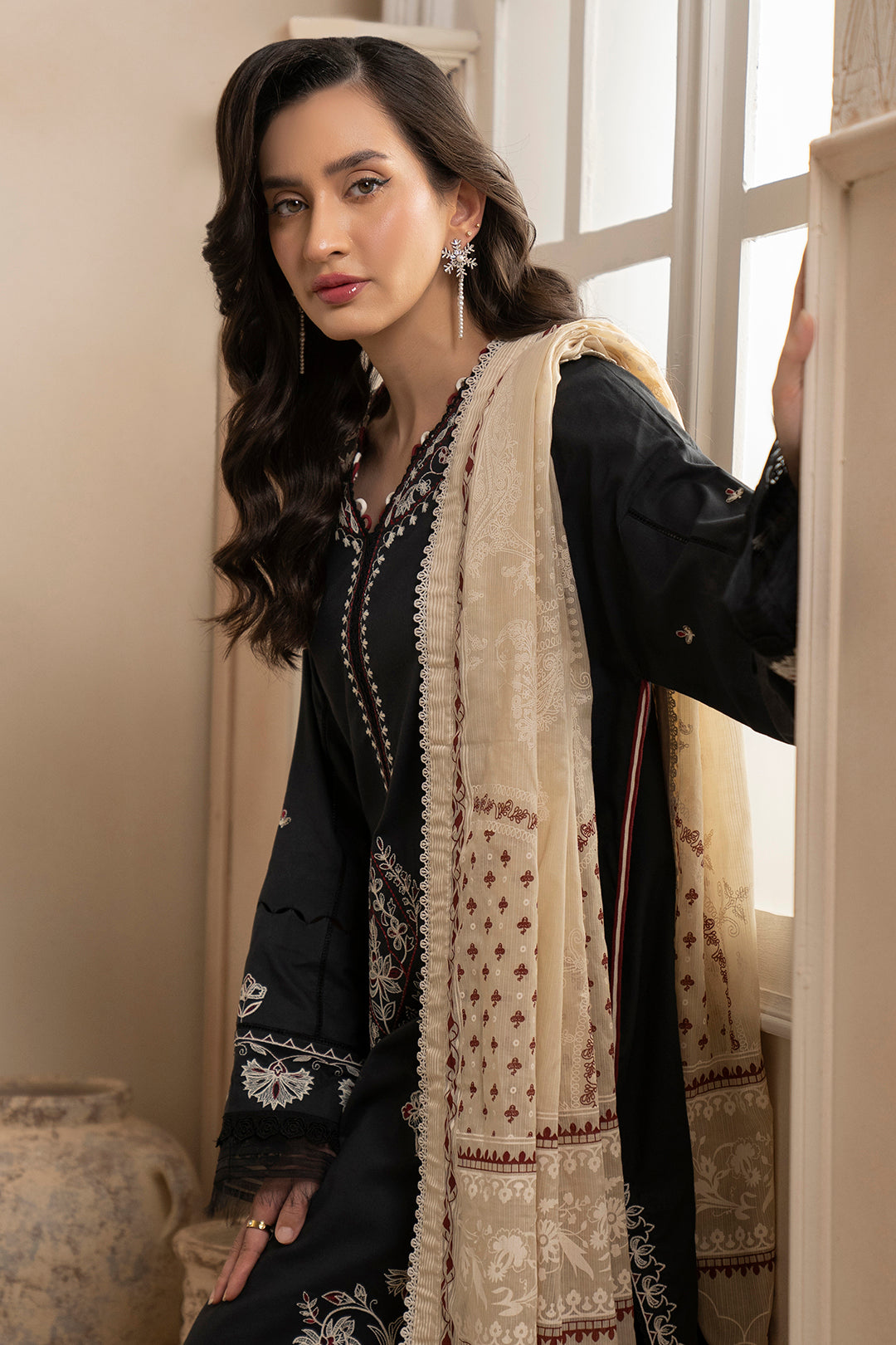 Embroidered Shirt Shalwar Dupatta - 0362