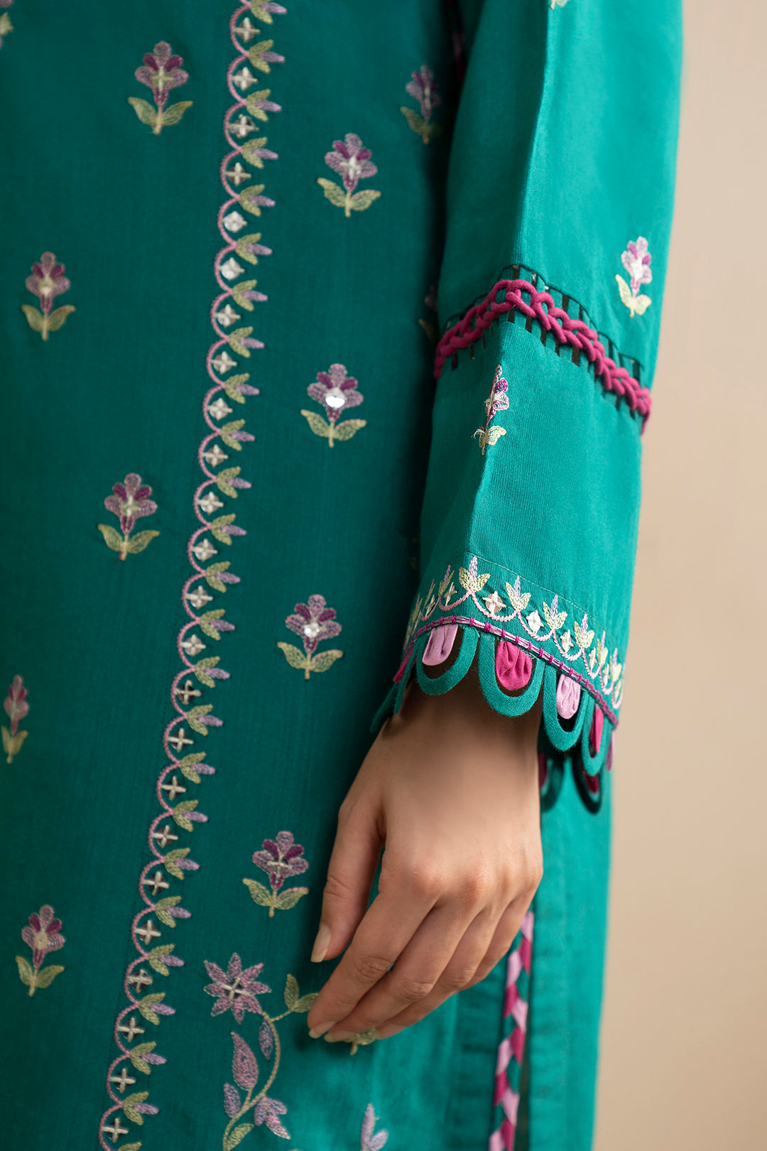 Embroidered Shirt Shalwar Dupatta - 0363