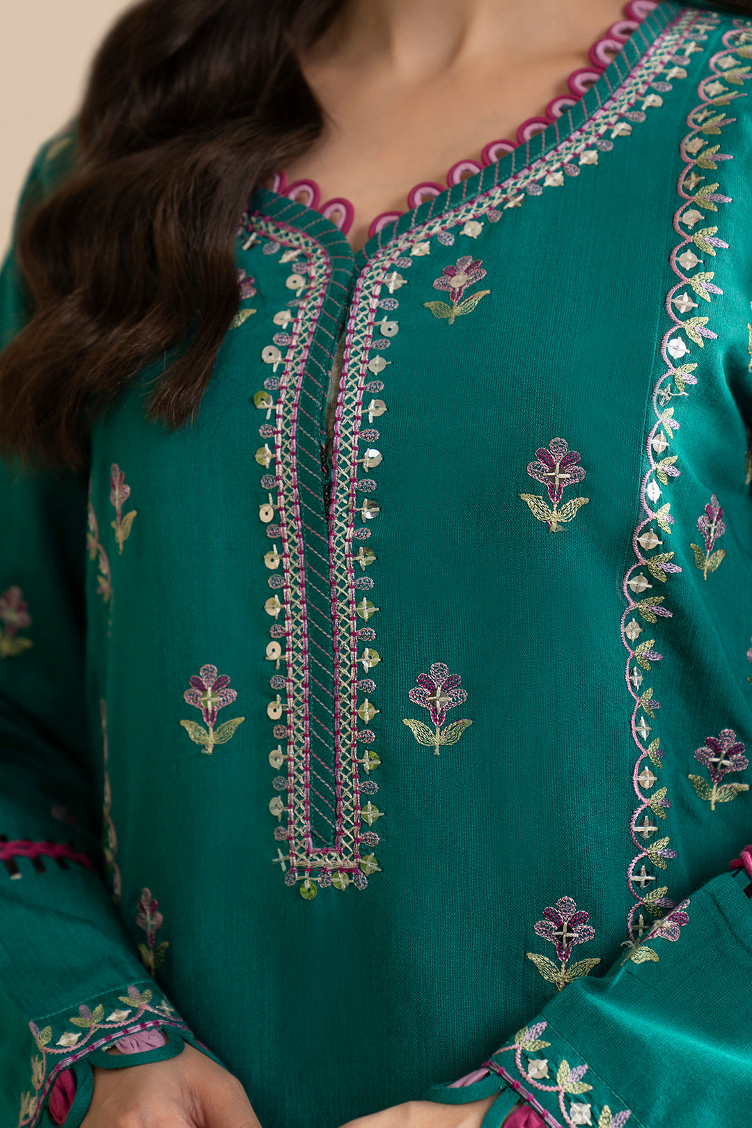 Embroidered Shirt Shalwar Dupatta - 0363