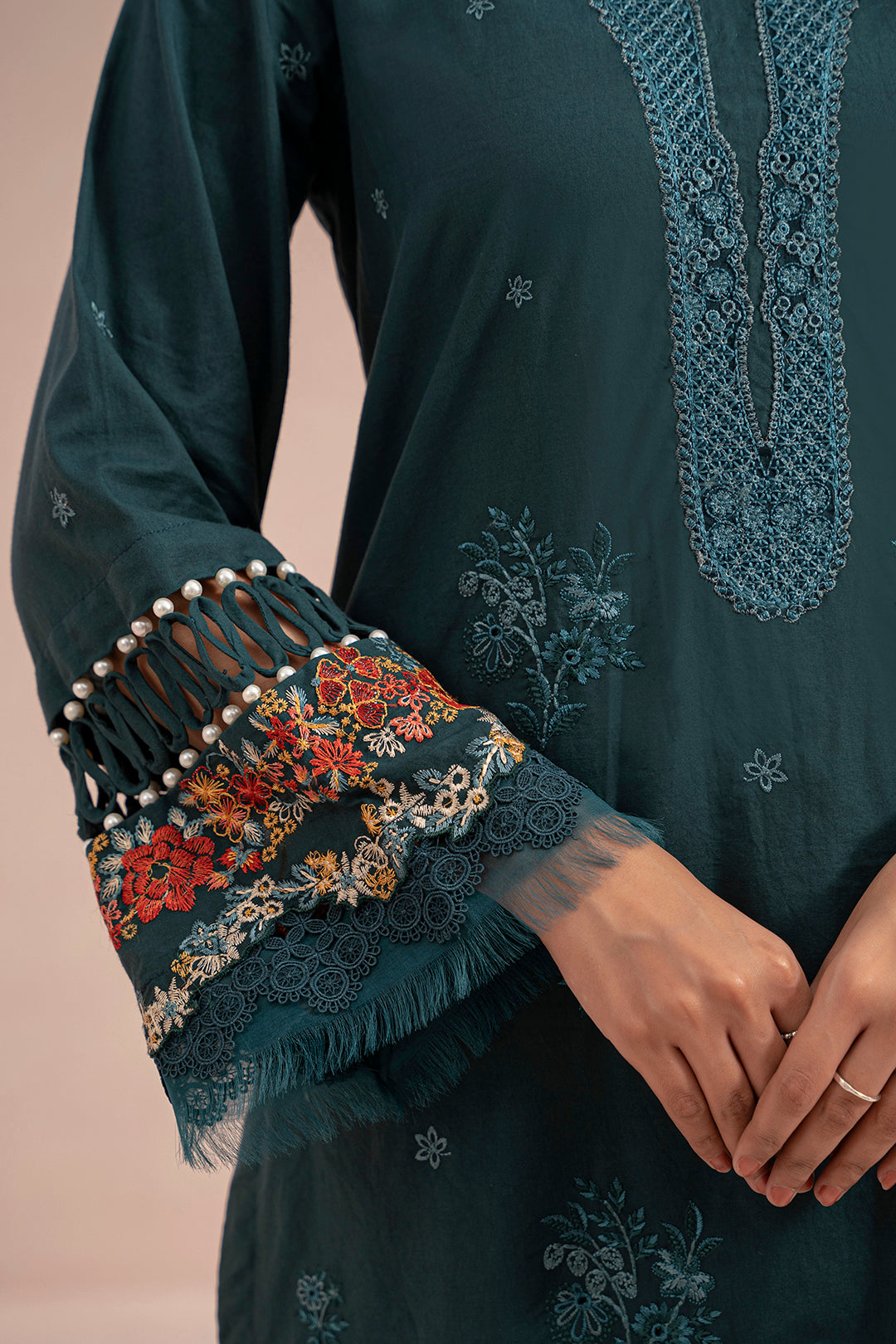 Embroidered Shirt Shalwar Dupatta - 0364