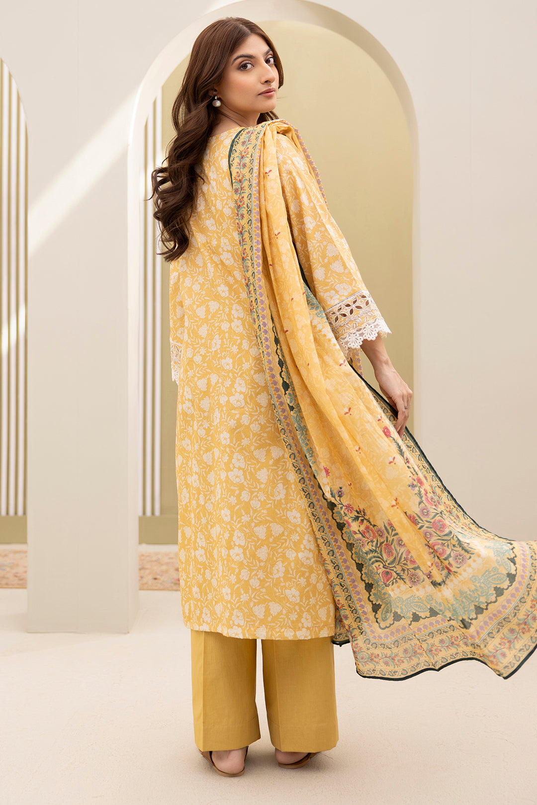 Embroidered Shirt Shalwar Dupatta - 0398