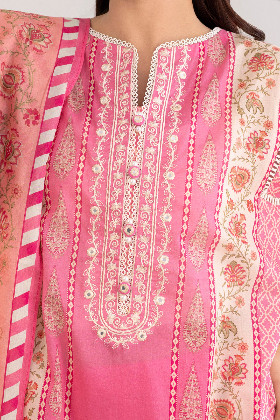 Embroidered Shirt Shalwar Dupatta - 0399