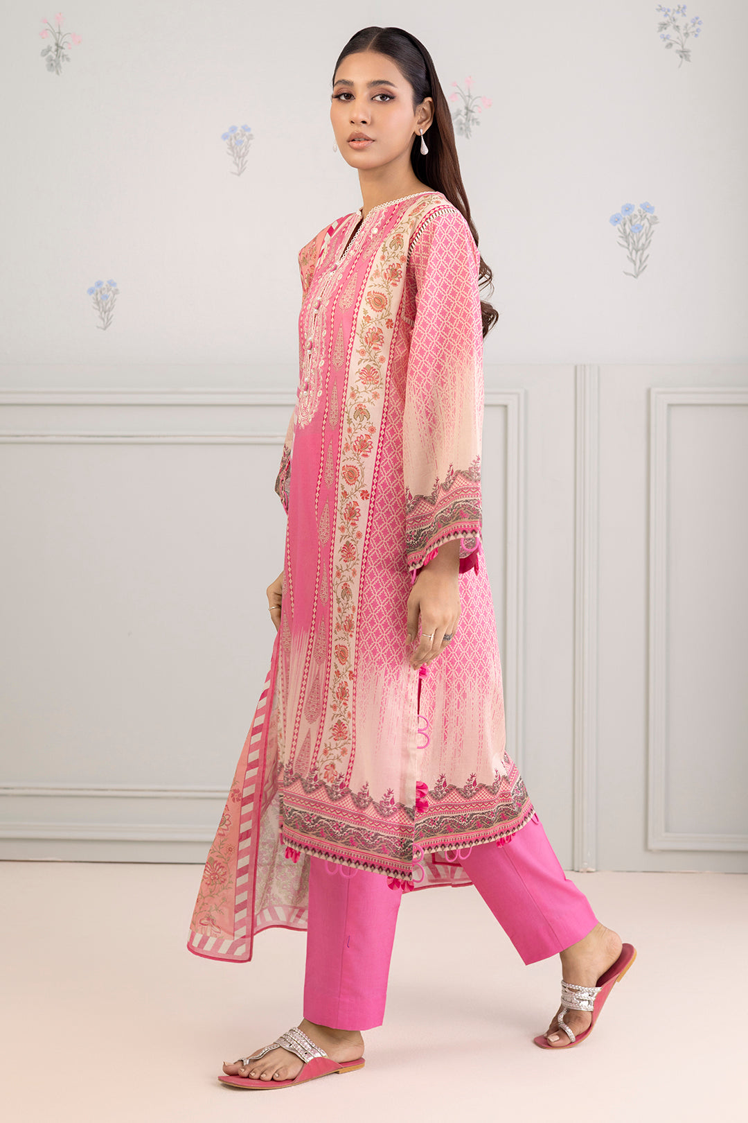 Embroidered Shirt Shalwar Dupatta - 0399