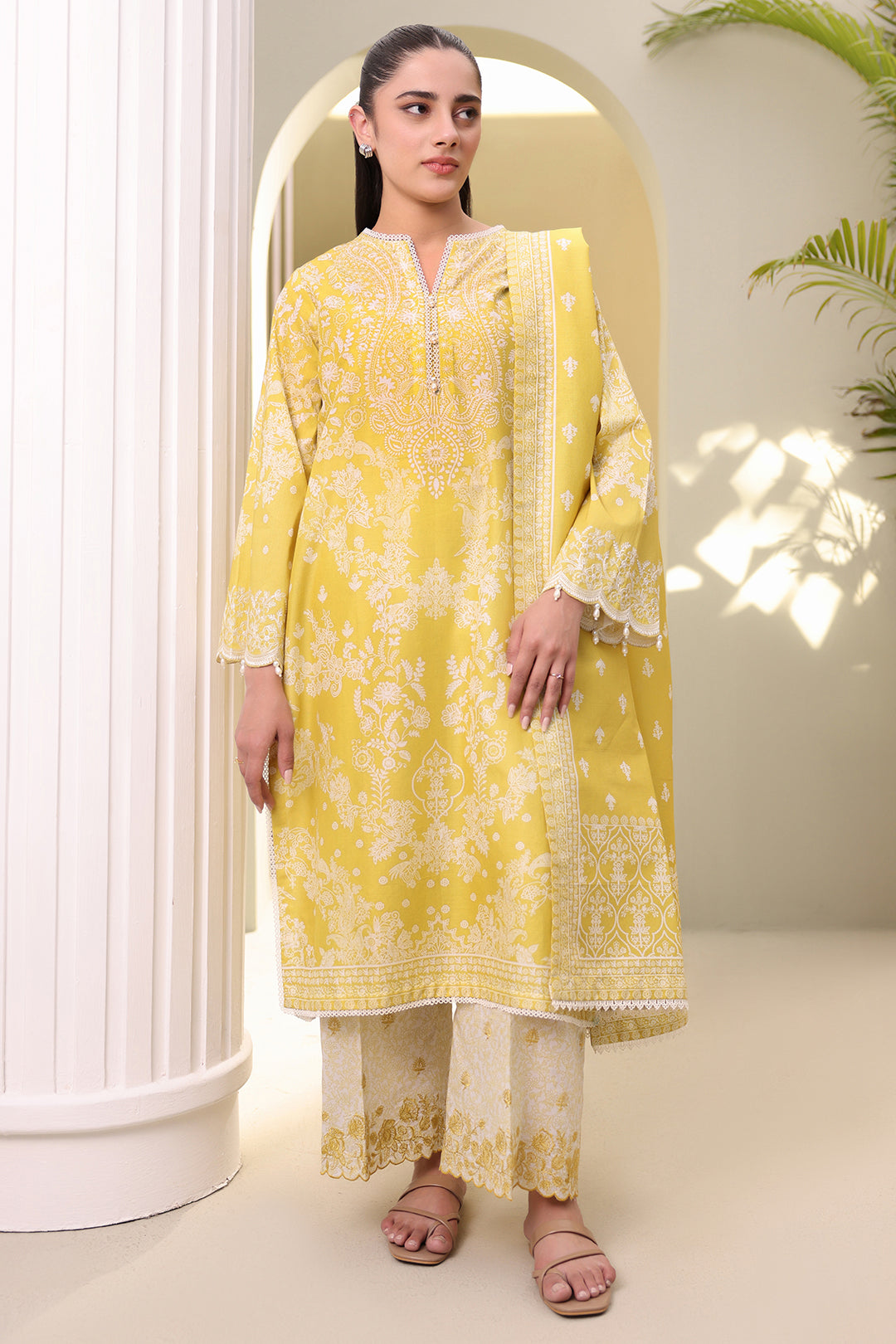 Embroidered Shirt Shalwar Dupatta - 0400