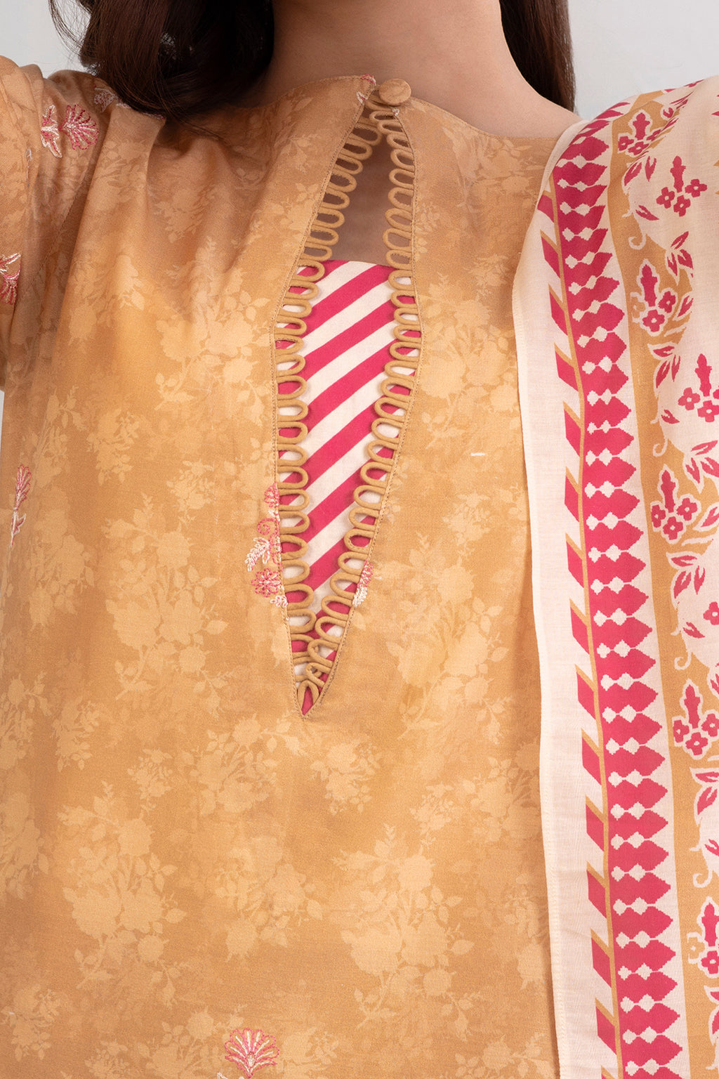 Embroidered Shirt Shalwar Dupatta - 0401