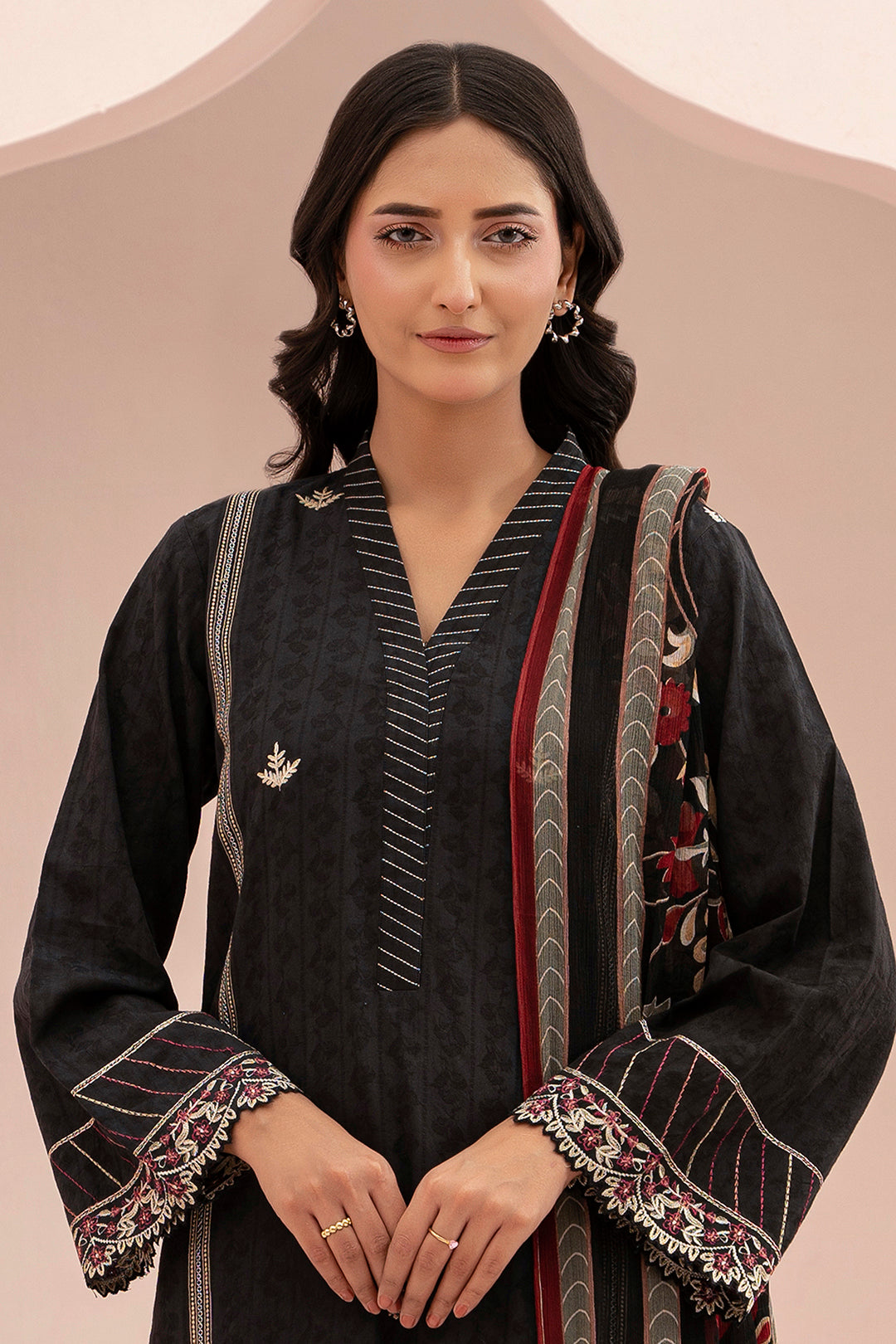 Embroidered Shirt Shalwar Dupatta - 0402