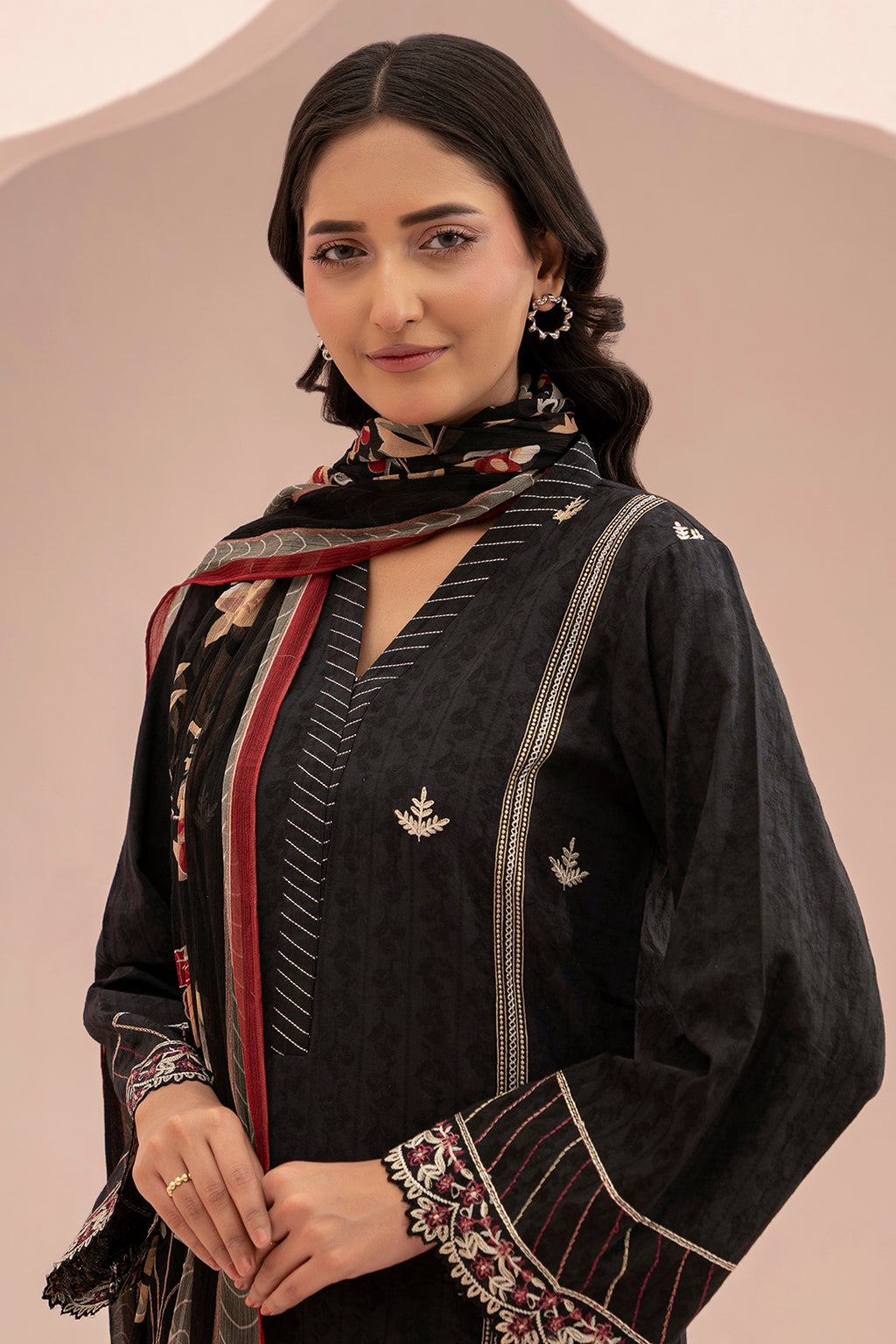 Embroidered Shirt Shalwar Dupatta - 0402