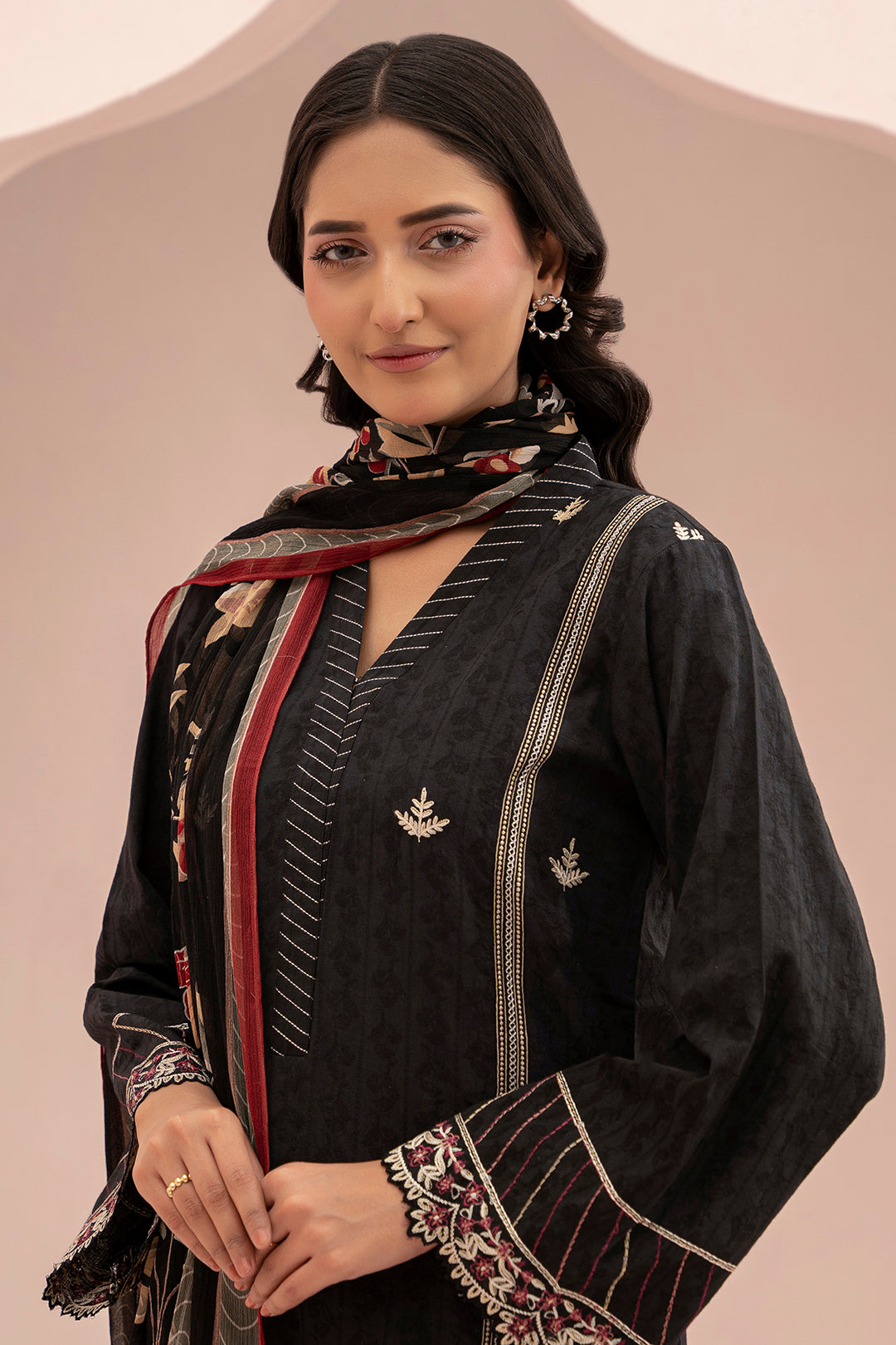 Embroidered Shirt Shalwar Dupatta - 0402