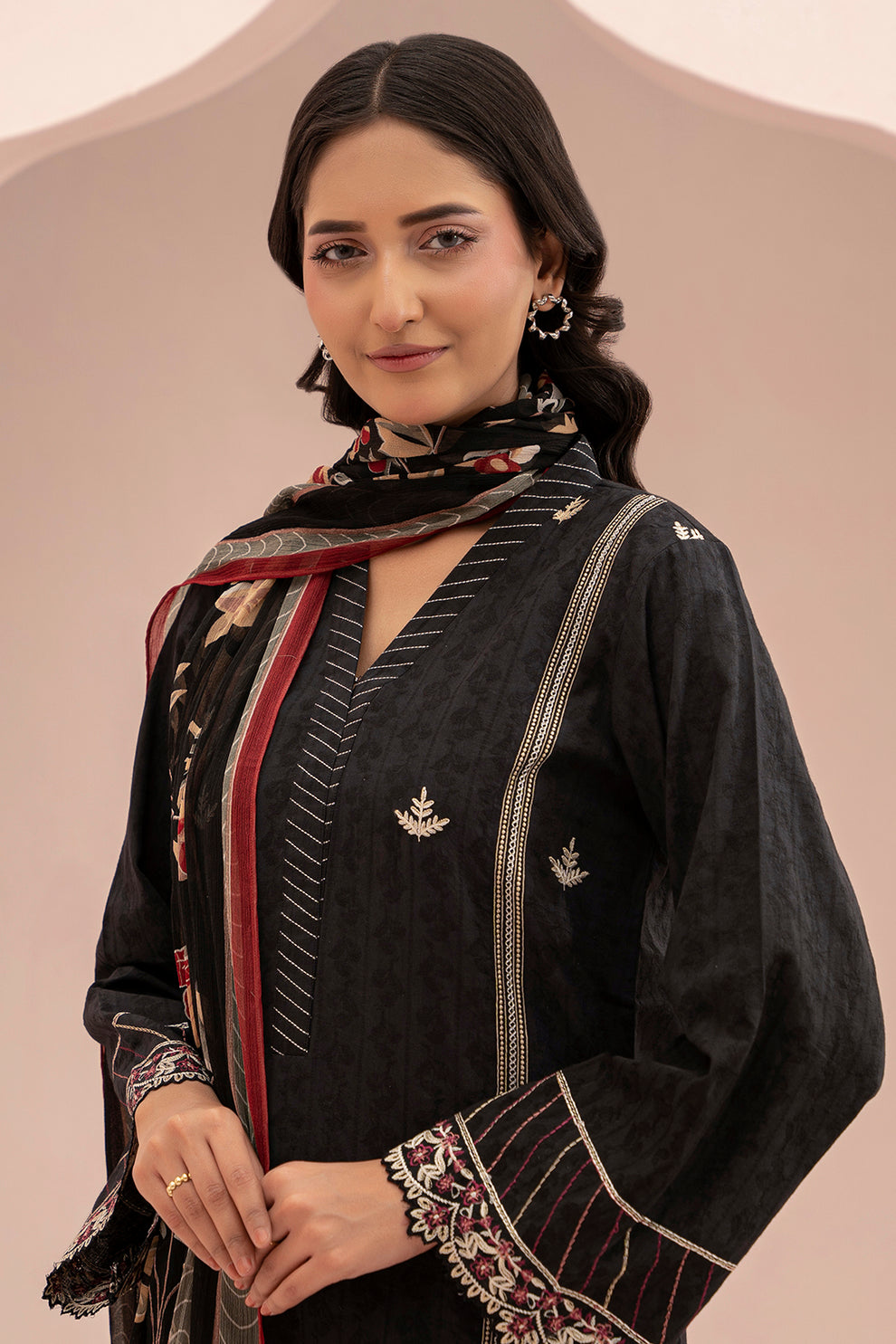 Jet black Unstitched for Women