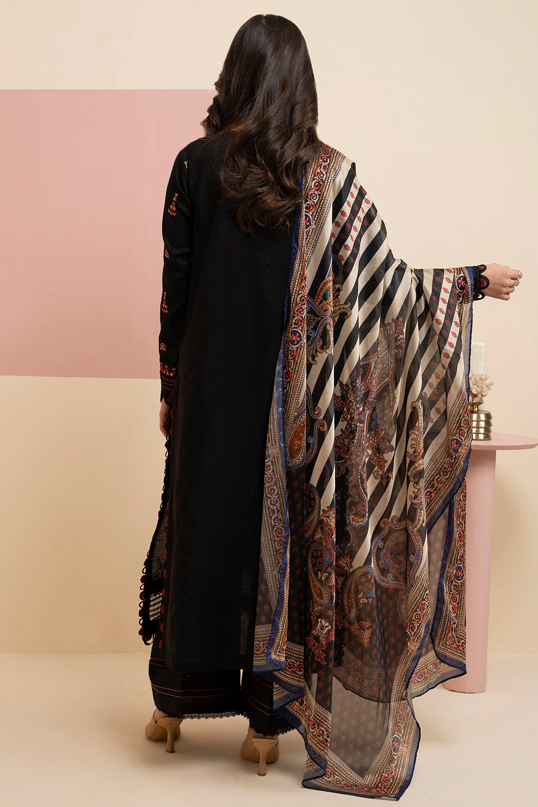 Embroidered Shirt Shalwar Dupatta - 0403