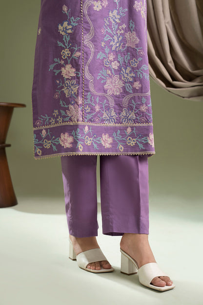 Embroidered Shirt Shalwar Dupatta - 0404
