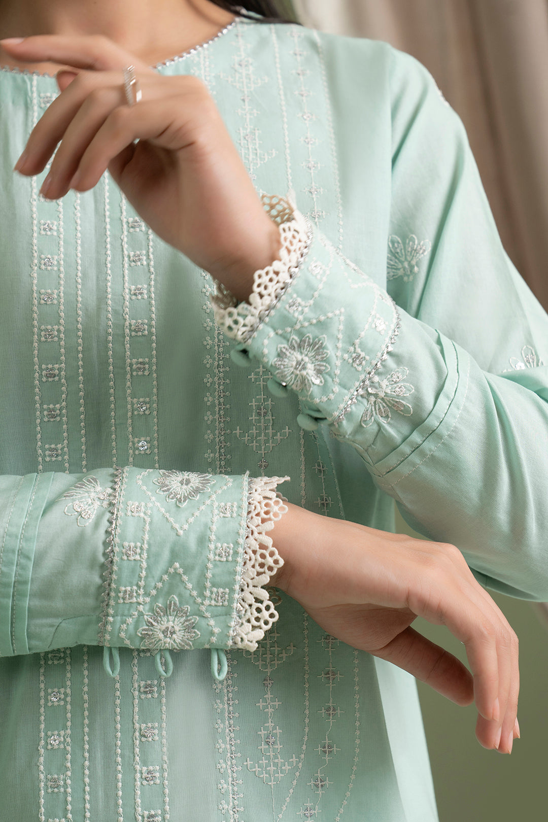 Embroidered Shirt Shalwar Dupatta - 0405
