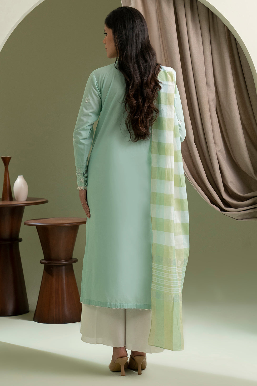 Embroidered Shirt Shalwar Dupatta - 0405