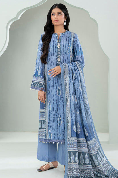 Embroidered Shirt Shalwar Dupatta - 0456
