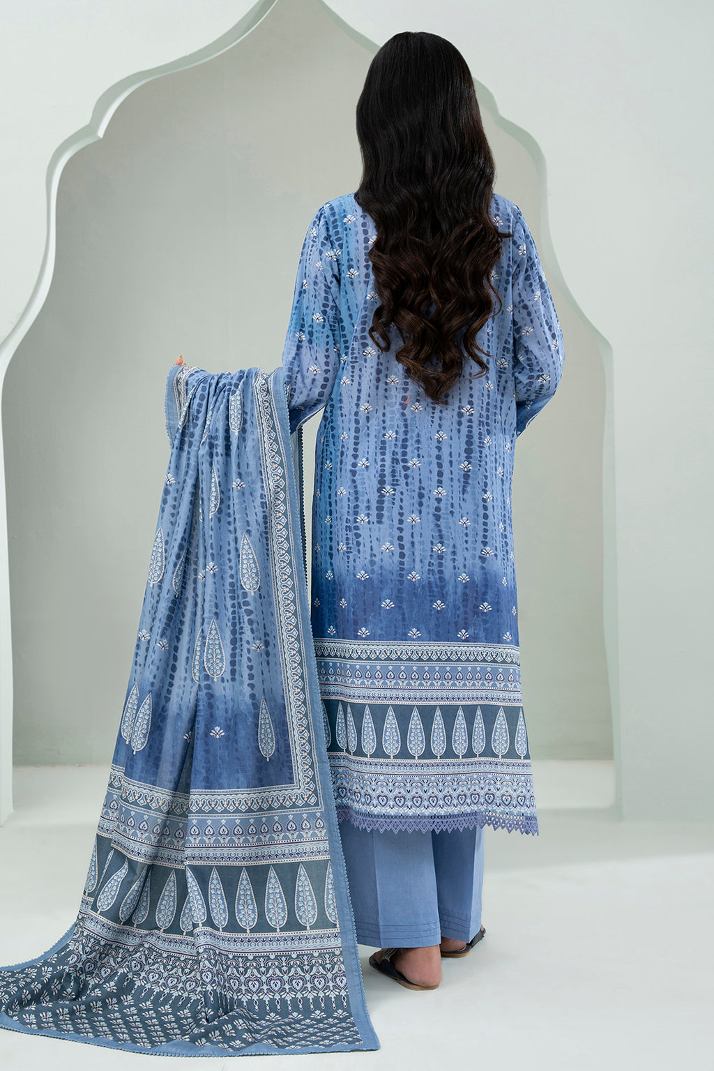 Embroidered Shirt Shalwar Dupatta - 0456
