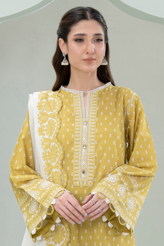 Embroidered Shirt Shalwar Dupatta - 0459