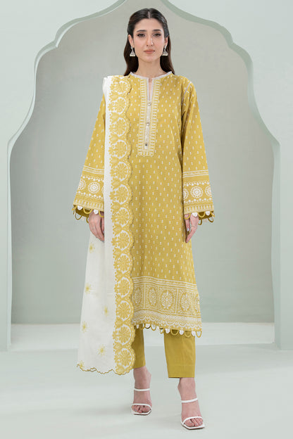 Embroidered Shirt Shalwar Dupatta - 0459