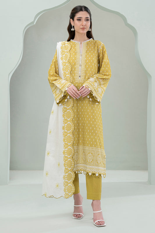 Embroidered Shirt Shalwar Dupatta - 0459