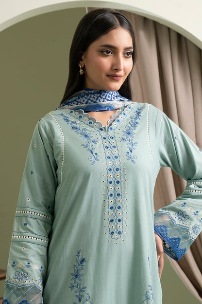Embroidered Shirt Shalwar Dupatta - 0463
