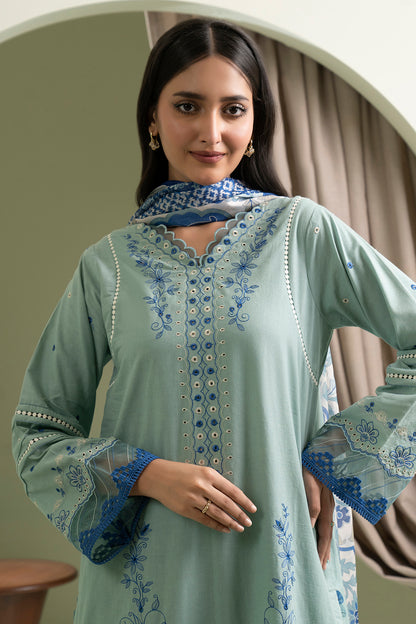 Embroidered Shirt Shalwar Dupatta - 0463