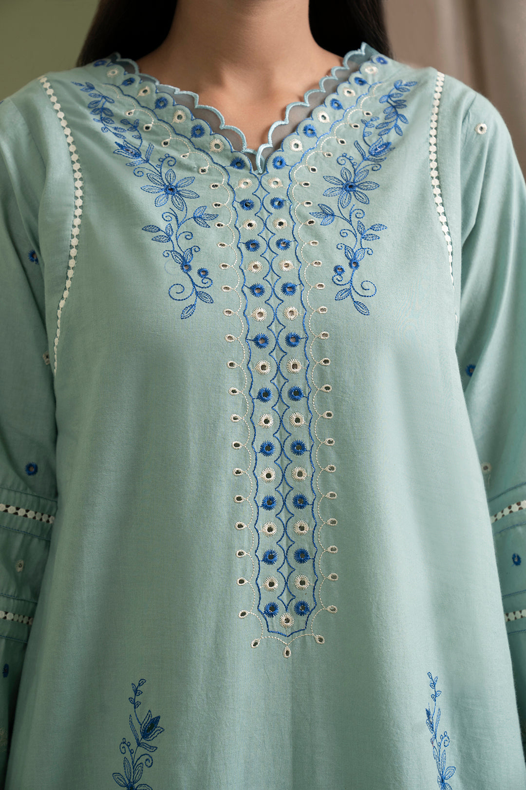 Embroidered Shirt Shalwar Dupatta - 0463