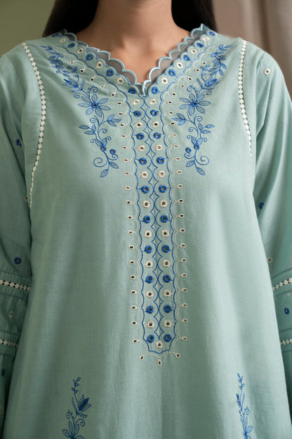 Embroidered Shirt Shalwar Dupatta - 0463