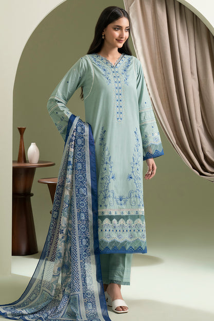 Embroidered Shirt Shalwar Dupatta - 0463