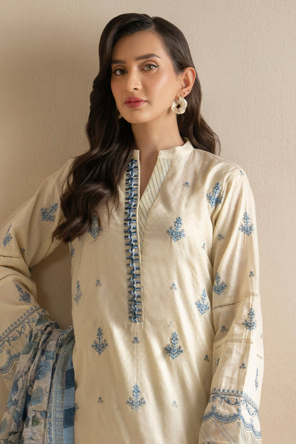 Embroidered Shirt Shalwar Dupatta - 0465