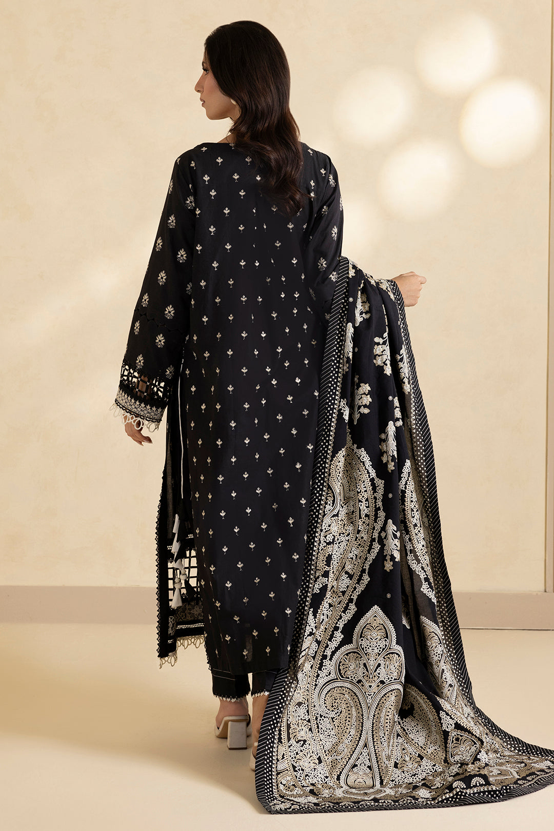 Embroidered Shirt Shalwar Dupatta - 0466