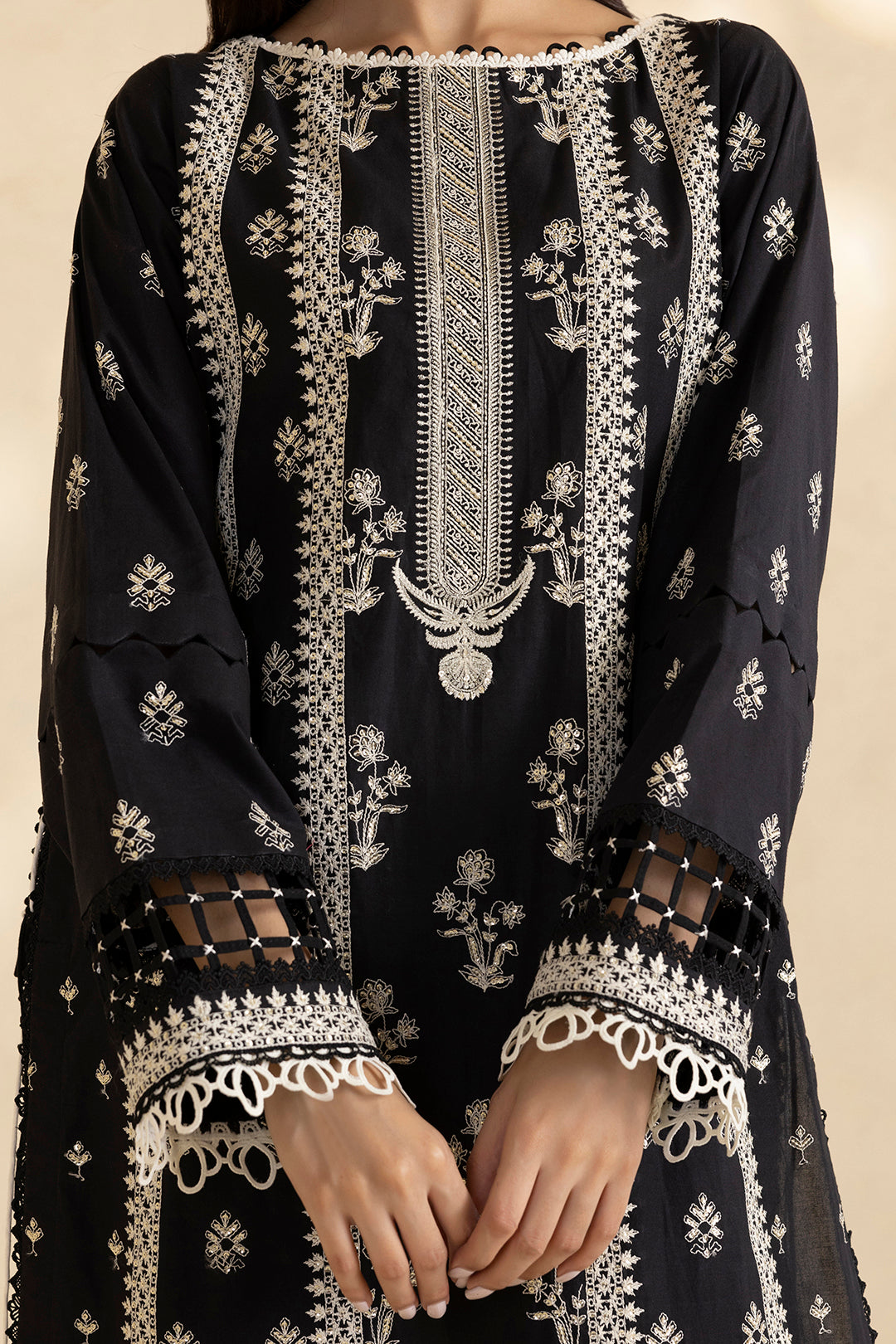 Embroidered Shirt Shalwar Dupatta - 0466