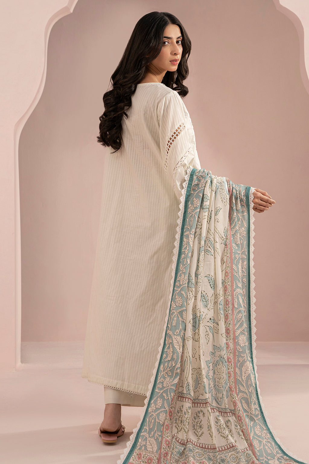 Embroidered Shirt Shalwar Dupatta - 0467