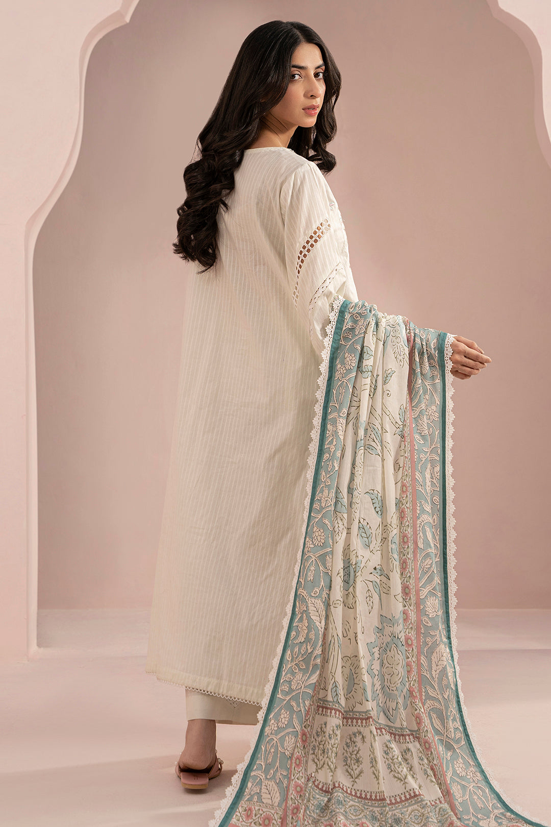 Embroidered Shirt Shalwar Dupatta - 0467