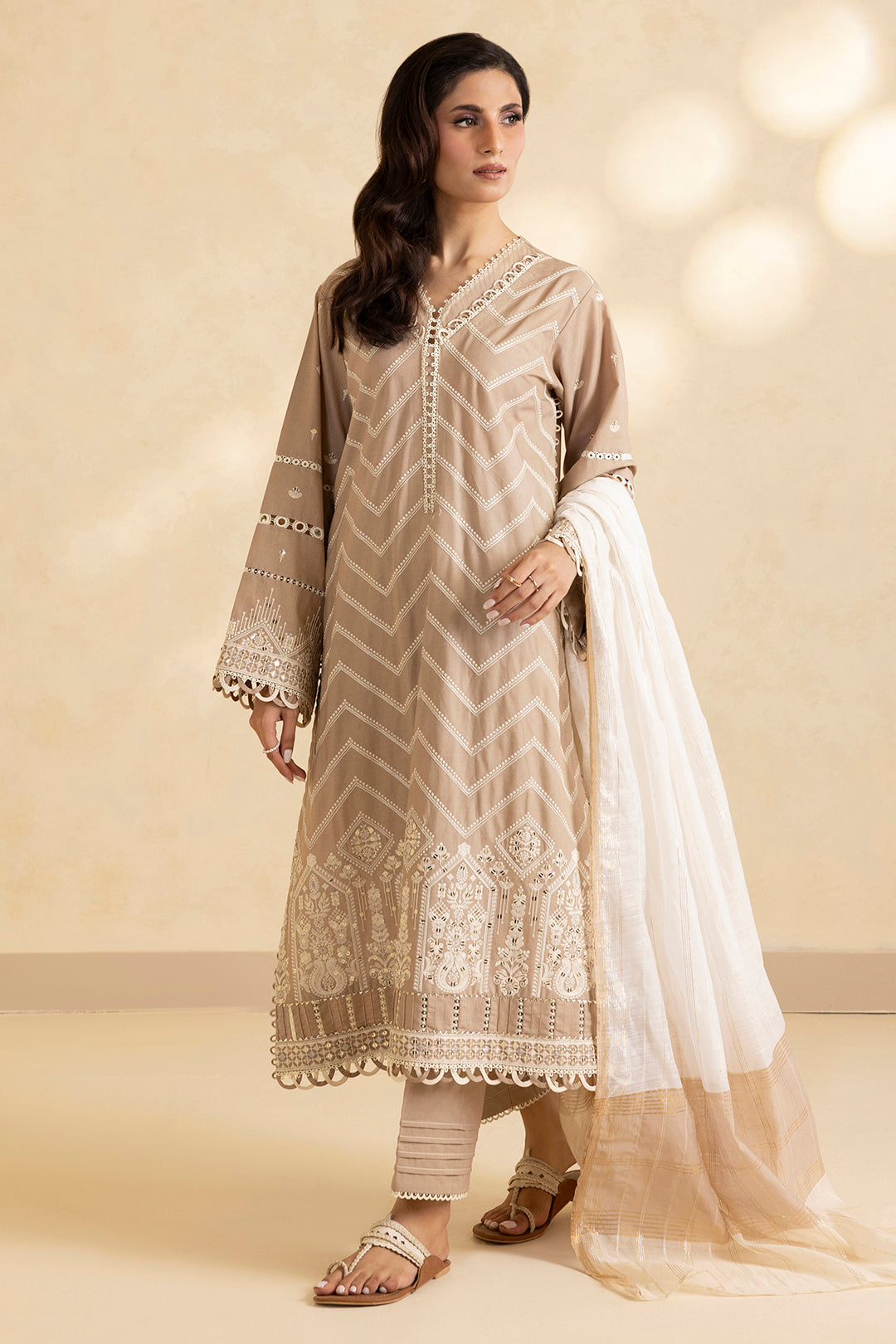 Embroidered Shirt Shalwar Dupatta - 4008