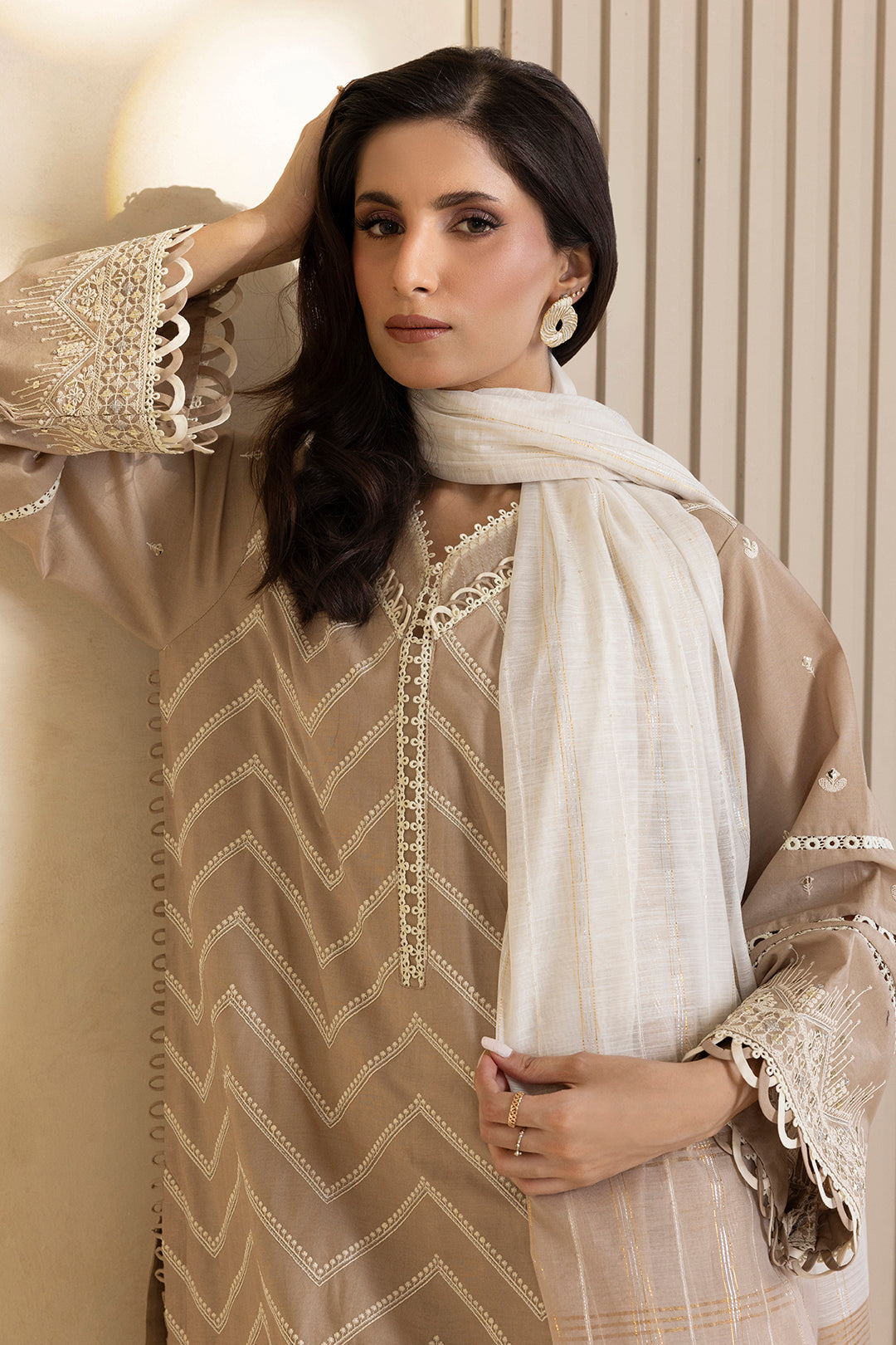 Embroidered Shirt Shalwar Dupatta - 4008