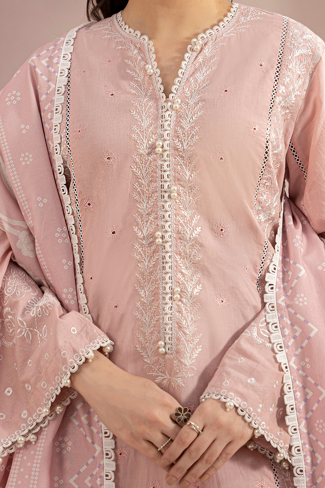 Embroidered Shirt Shalwar Dupatta - 0469
