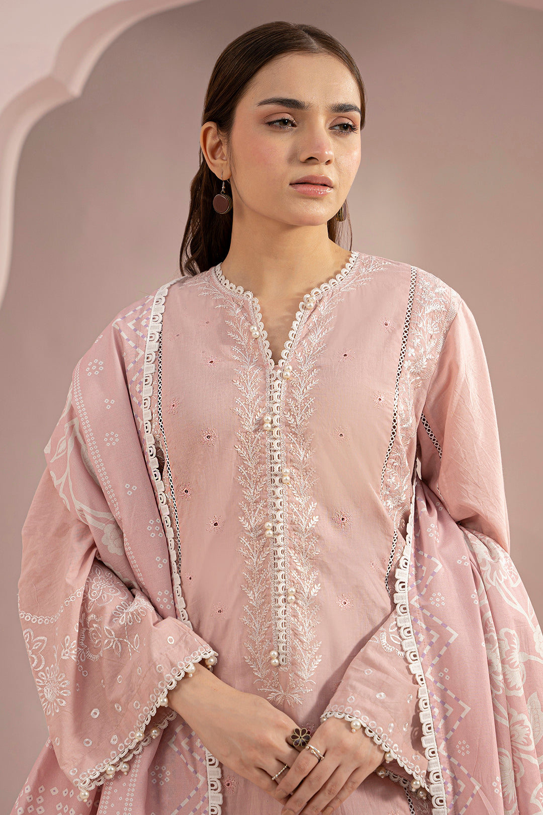 Embroidered Shirt Shalwar Dupatta - 0469