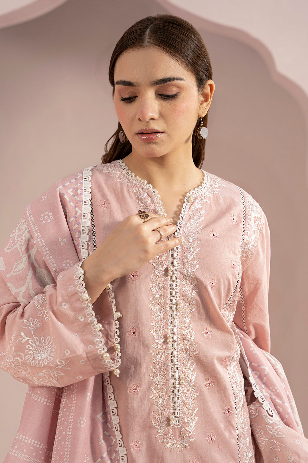 Embroidered Shirt Shalwar Dupatta - 0469