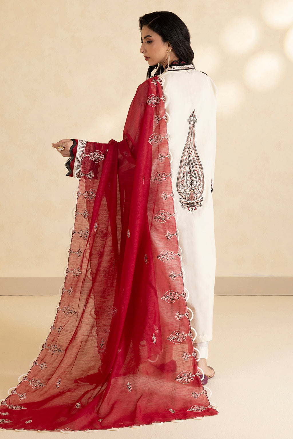 Embroidered Shirt Shalwar Dupatta - 0470