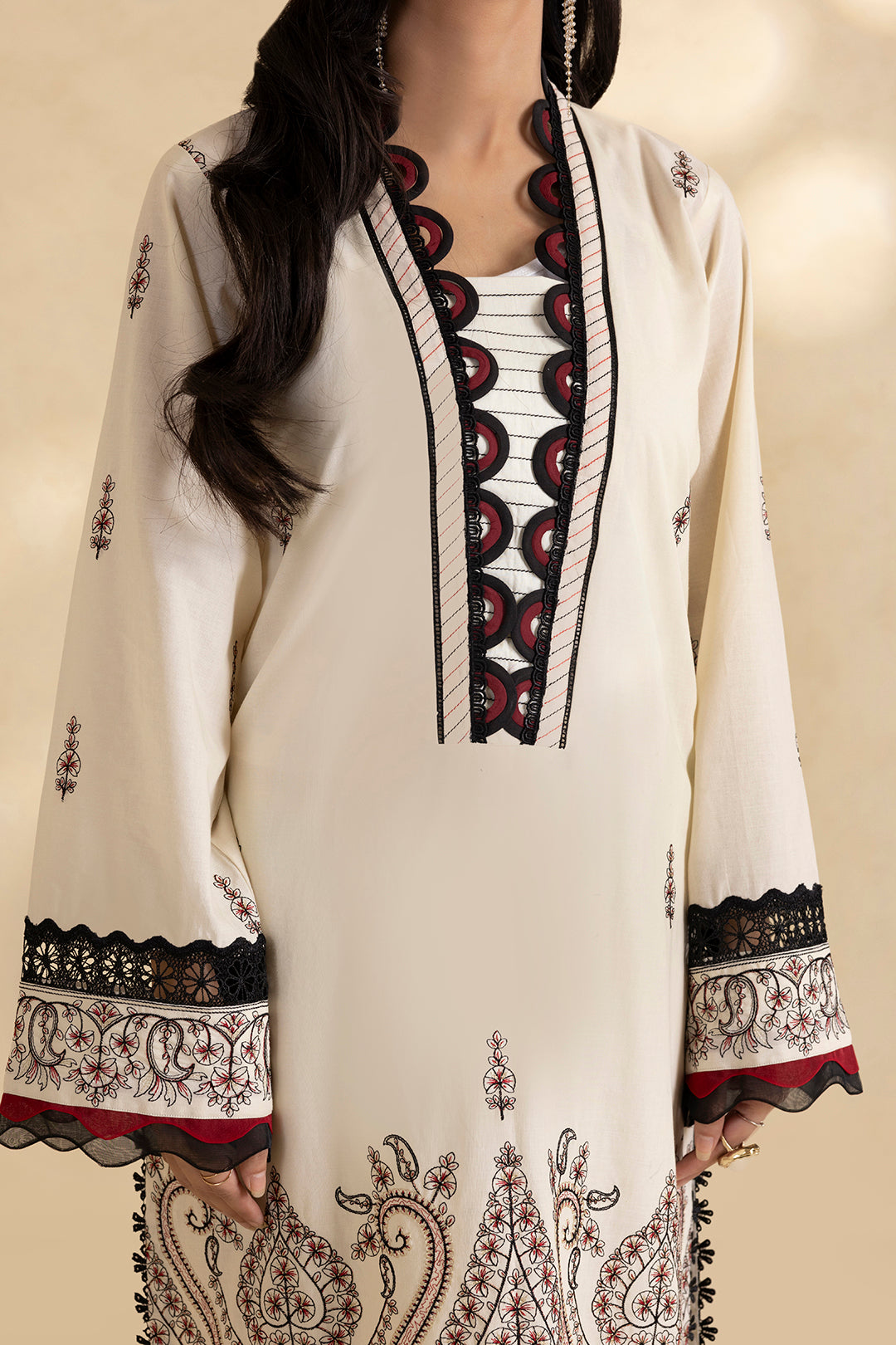 Embroidered Shirt Shalwar Dupatta - 0470