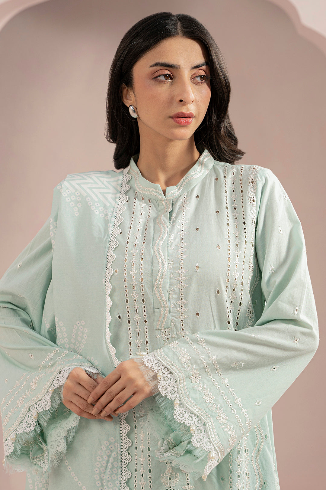 Embroidered Shirt Shalwar Dupatta - 0471